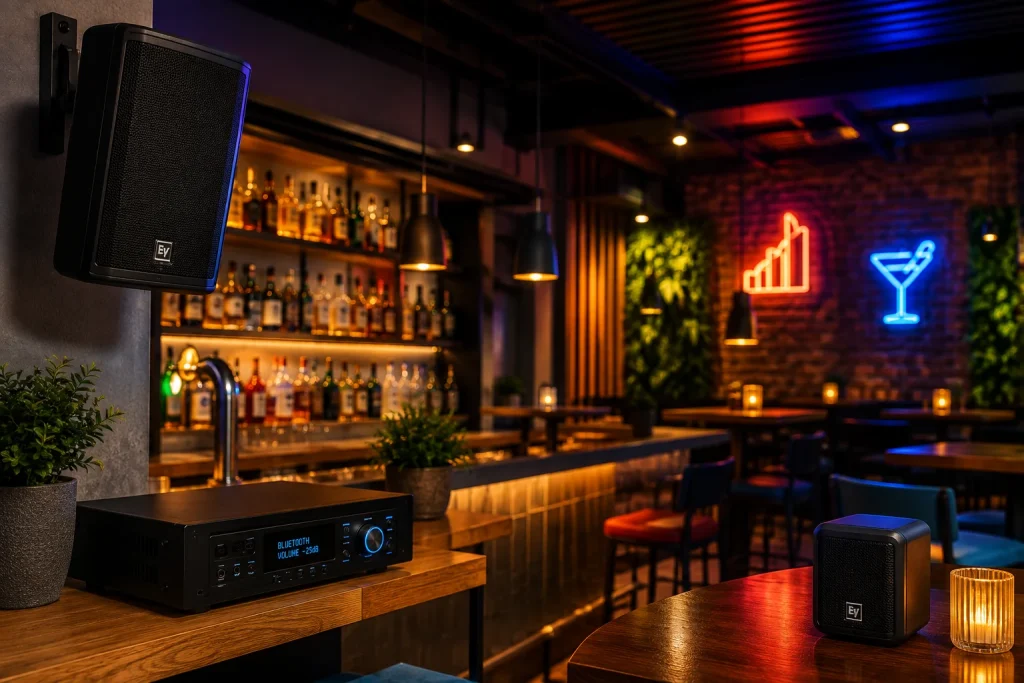 Guía de sistemas de sonido para bares y restaurantes