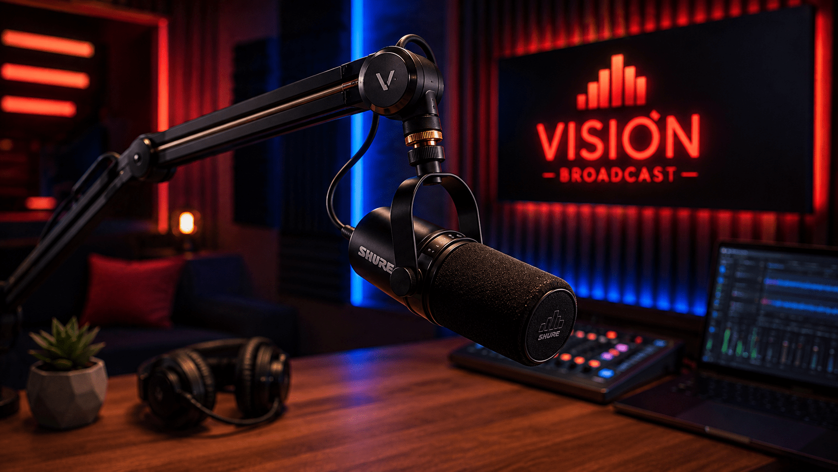 Micrófono Shure MV6 para grabación de voz en home studio